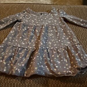 Charming Floral Long Sleeve Kids Dress